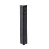 angled view of black Quad 2 square vape without USB charger