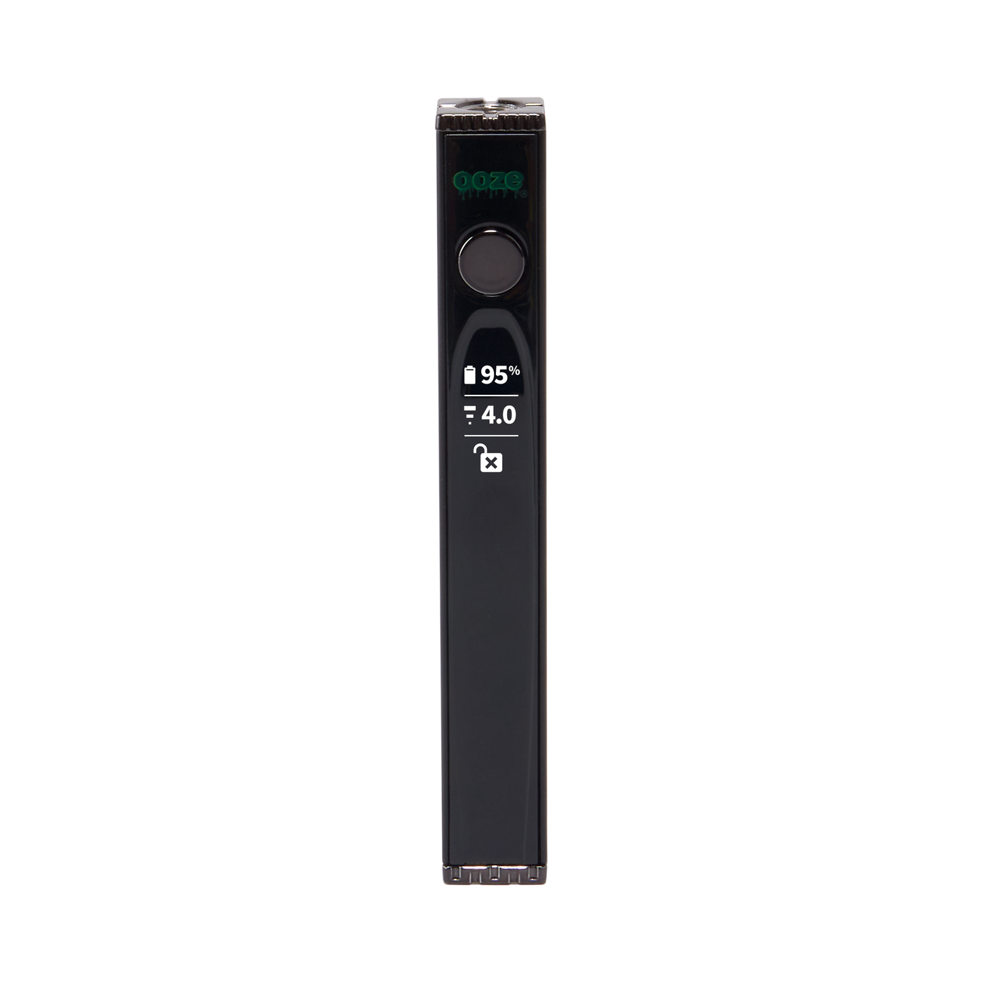 Ooze Quad 2 Square 510 Vape  500 mAh Super Fast Charge  Black Pen