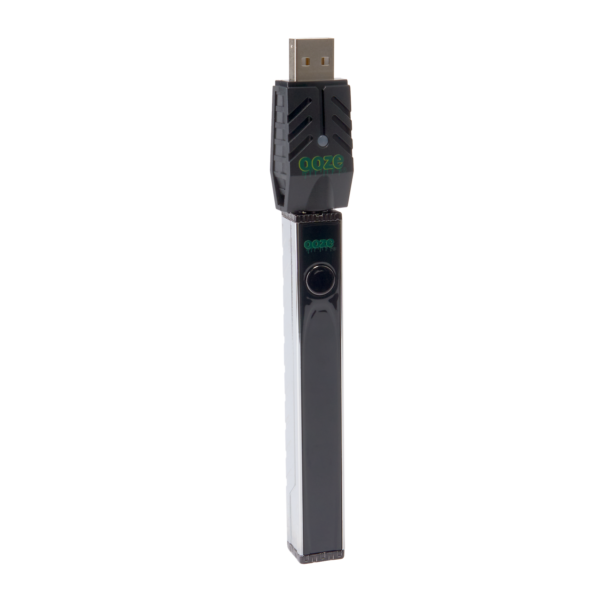 Ooze Quad 2 510 Pen — 500 mAh Square Vape Battery — Chrome
