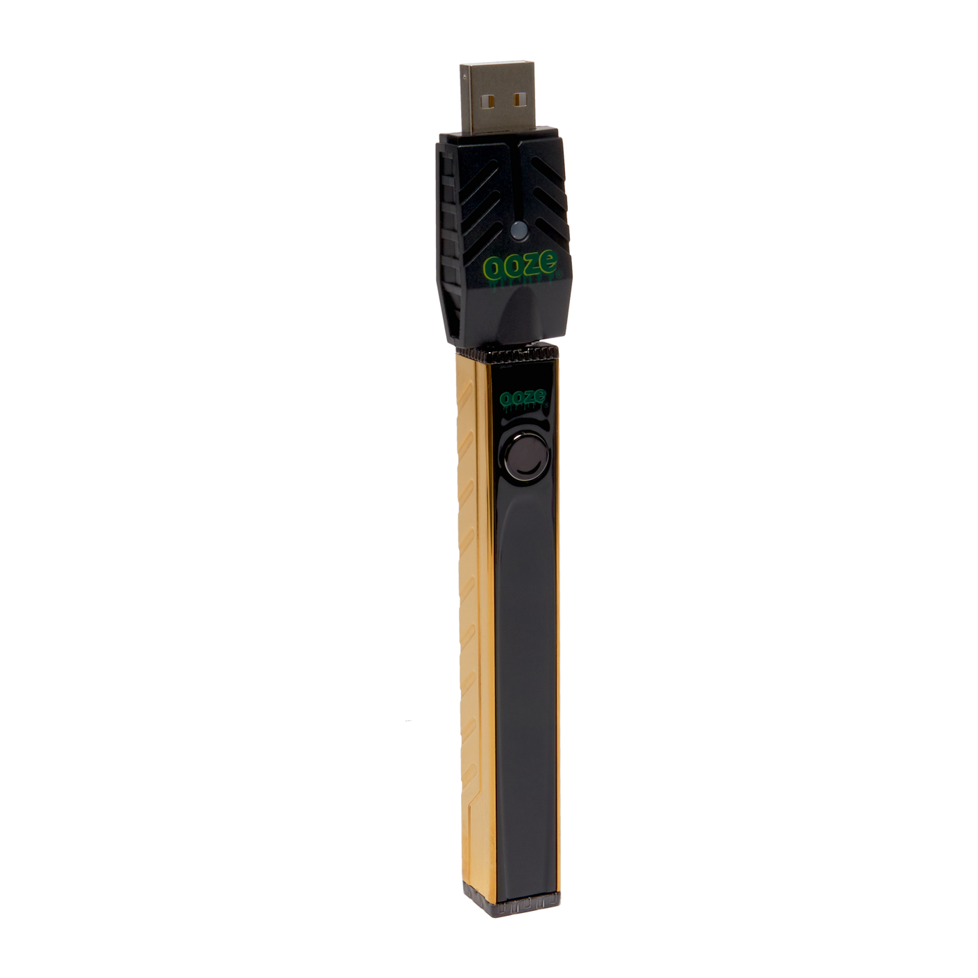 Ooze Quad 2 Square Vape Pen 500 mAh Fast-Charging Battery Gold Ooze Quad 2 Square Vape Pen 500 mAh Fast-Charging Battery Gold