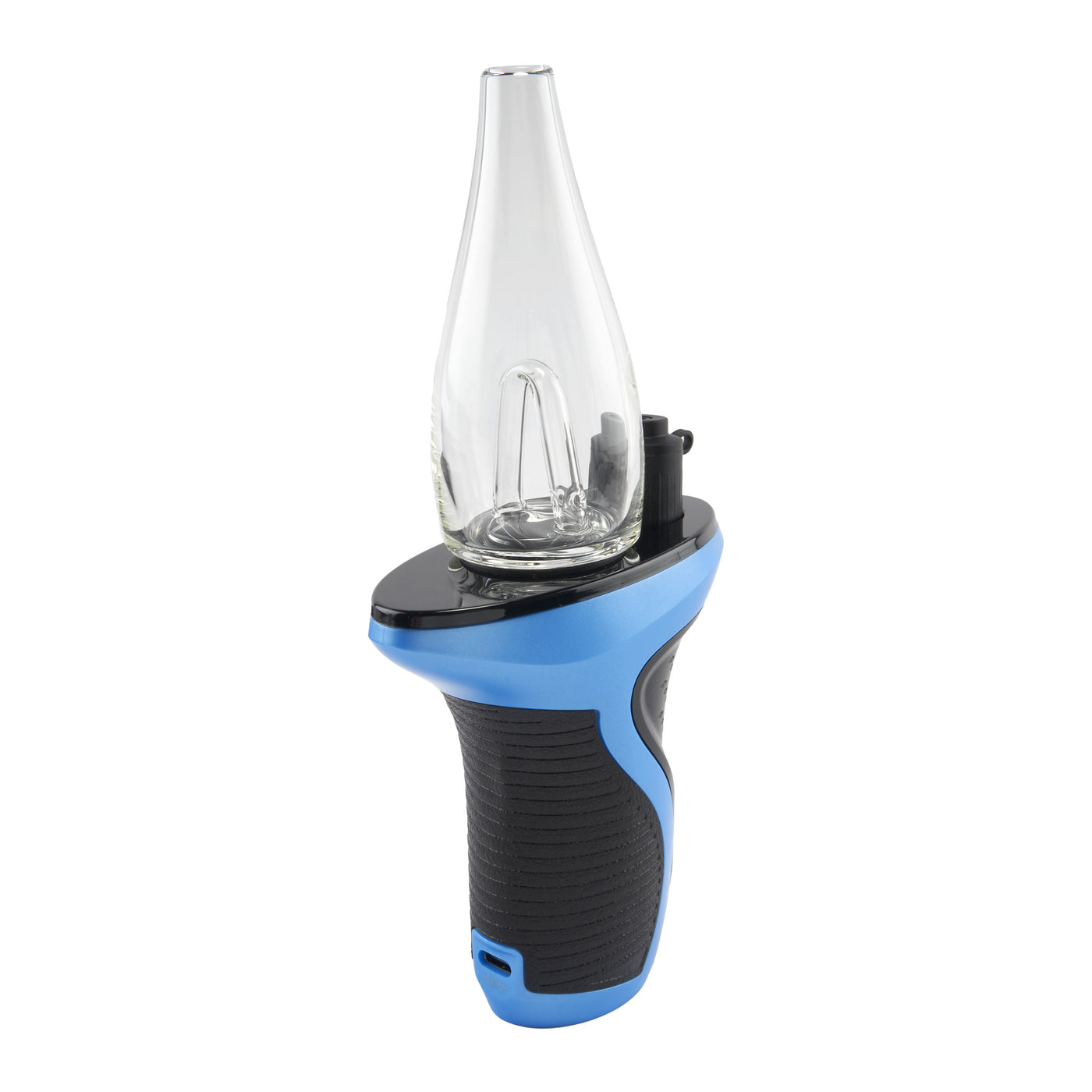 Angled view of Blue Ooze Trigger Vaporizer Max e-rig