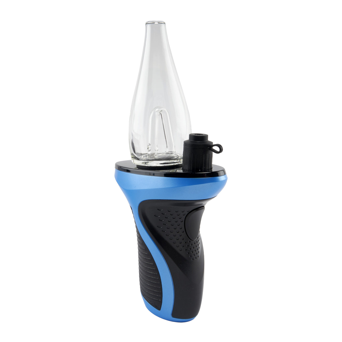 Angled view of Blue Ooze Trigger Vaporizer Max e-rig
