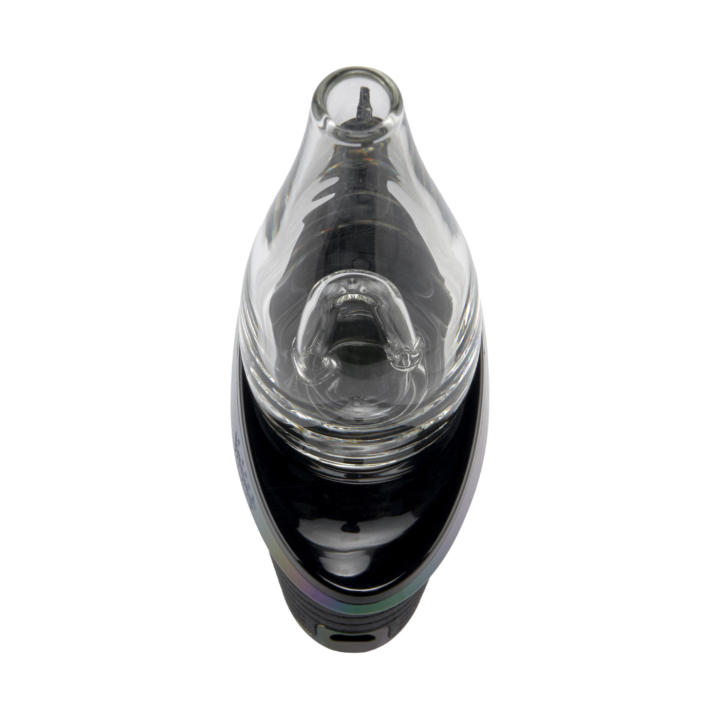 Top view of Rainbow Ooze Trigger vaporizer max e-rig