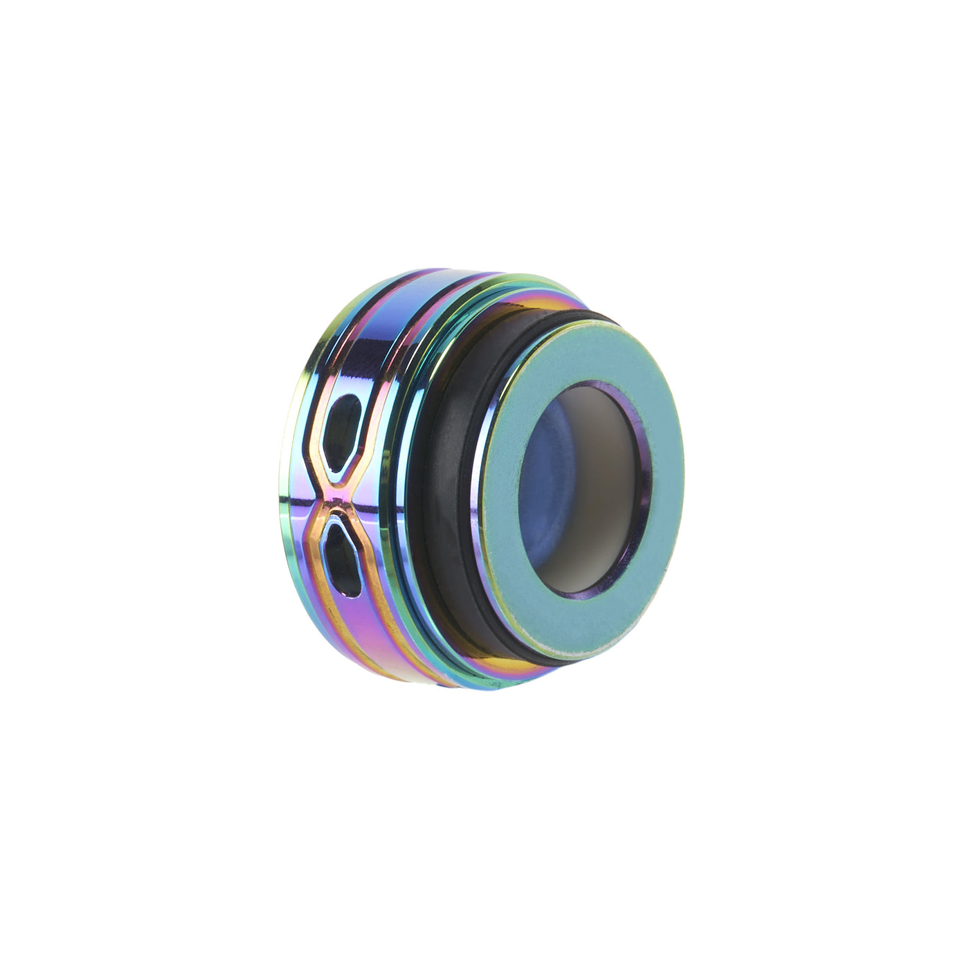 Side view of rainbow Titan big vape pen piece