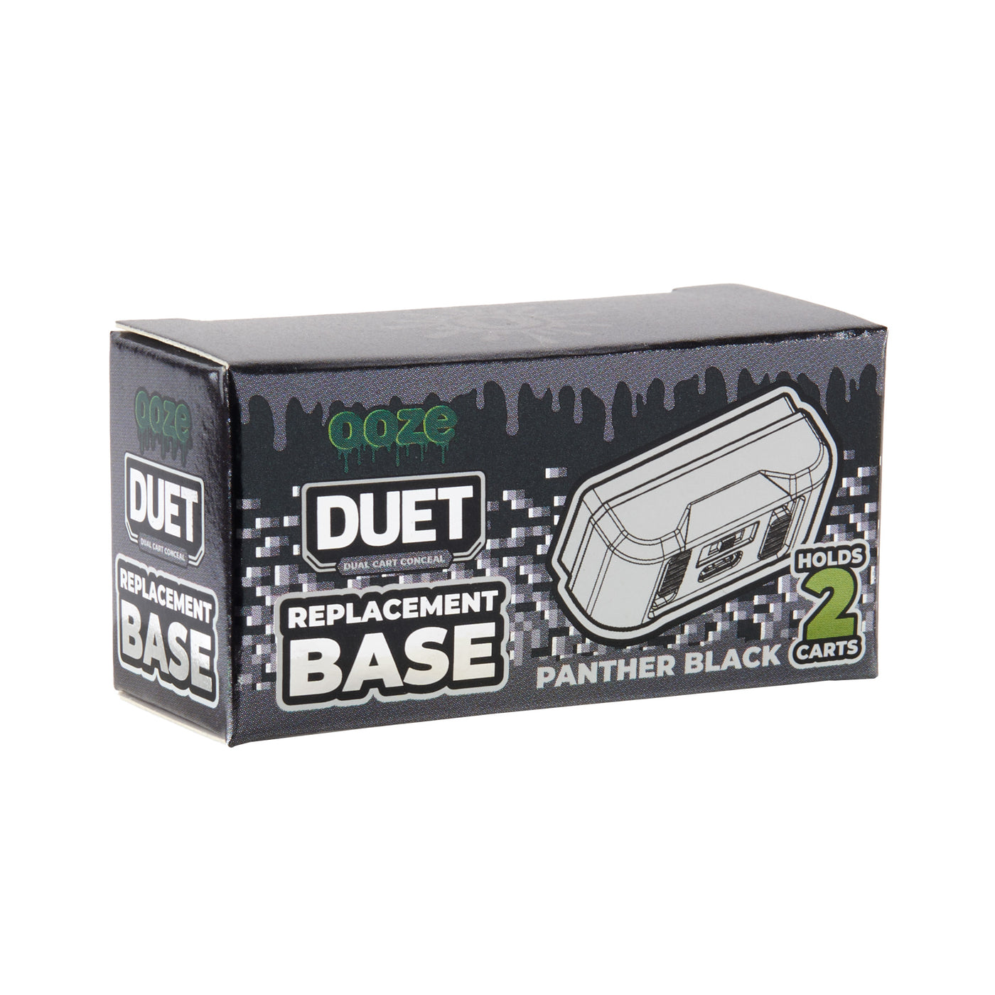 Duet Black Dual Cart Vape Replacement Base | Ooze Duet Black Dual Cart Vape Replacement Base | Ooze
