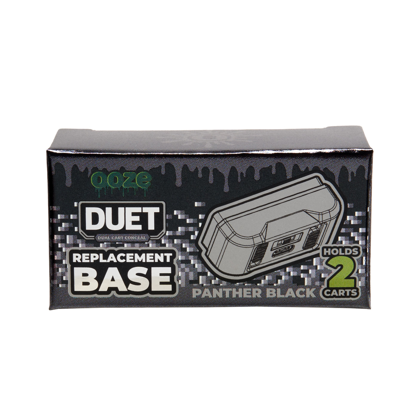 Duet Black Dual Cart Vape Replacement Base | Ooze Duet Black Dual Cart Vape Replacement Base | Ooze