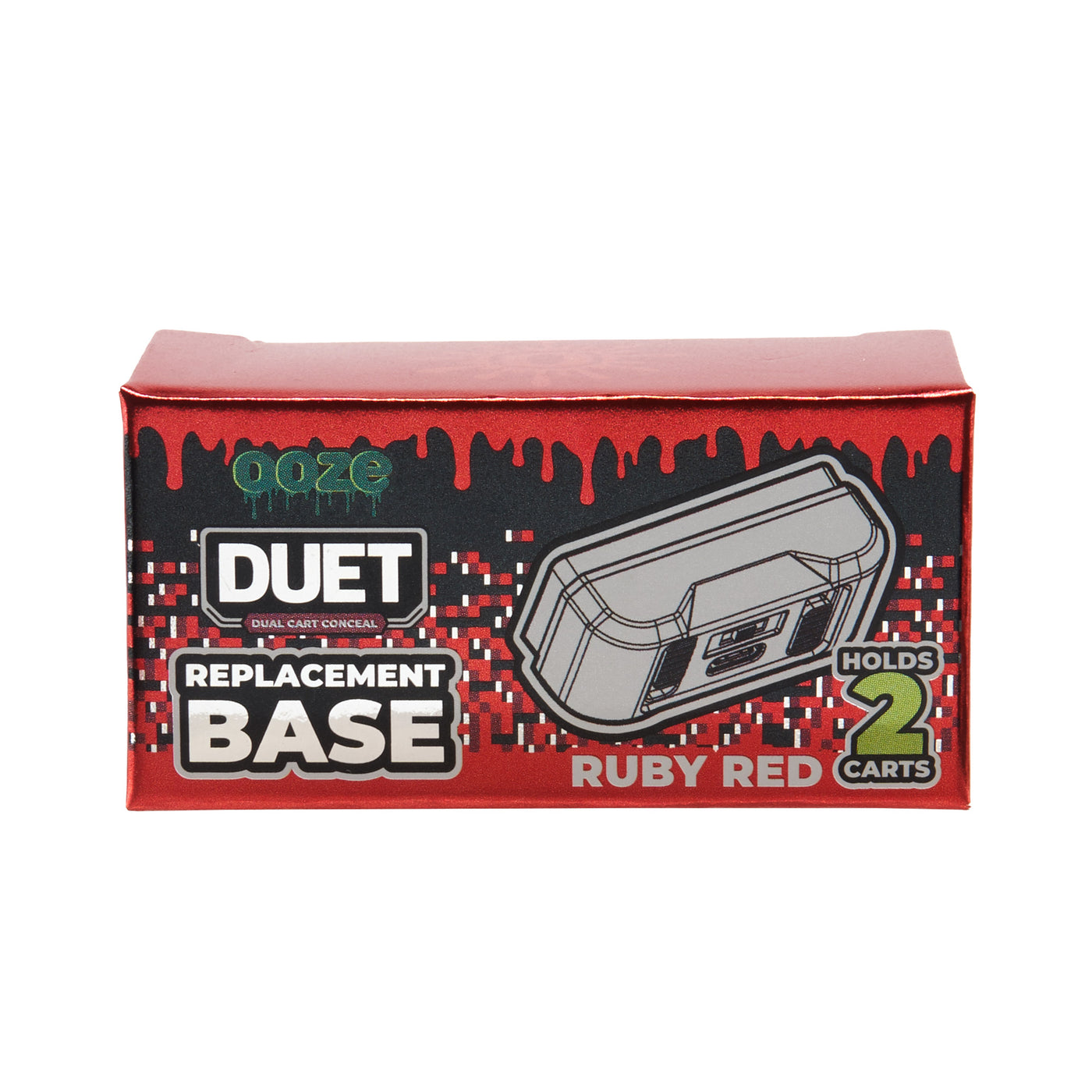 Duet Red Dual Cart Vape Replacement Base | Ooze Duet Red Dual Cart Vape Replacement Base | Ooze