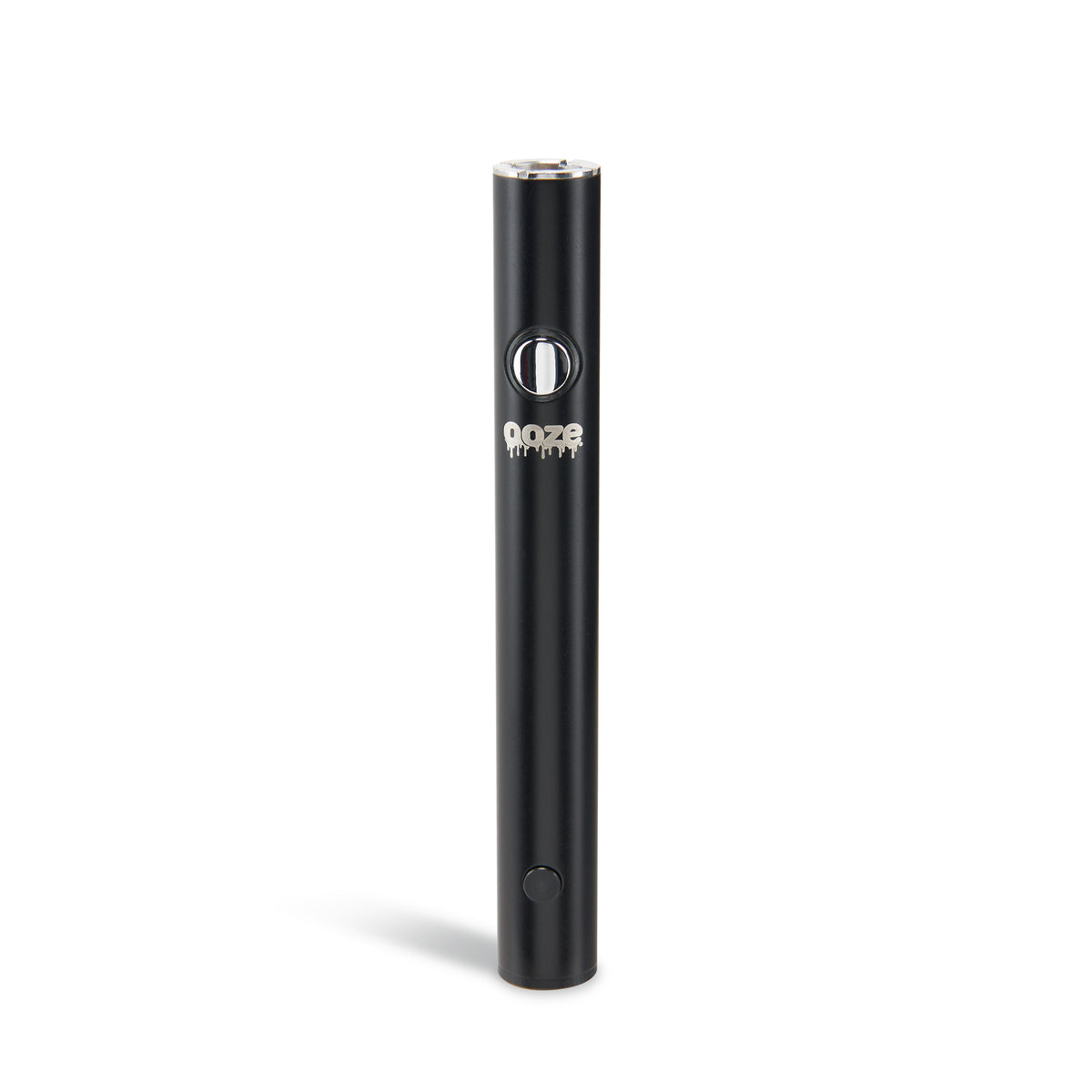 The black Ooze Wink flashlight pen is standing upright