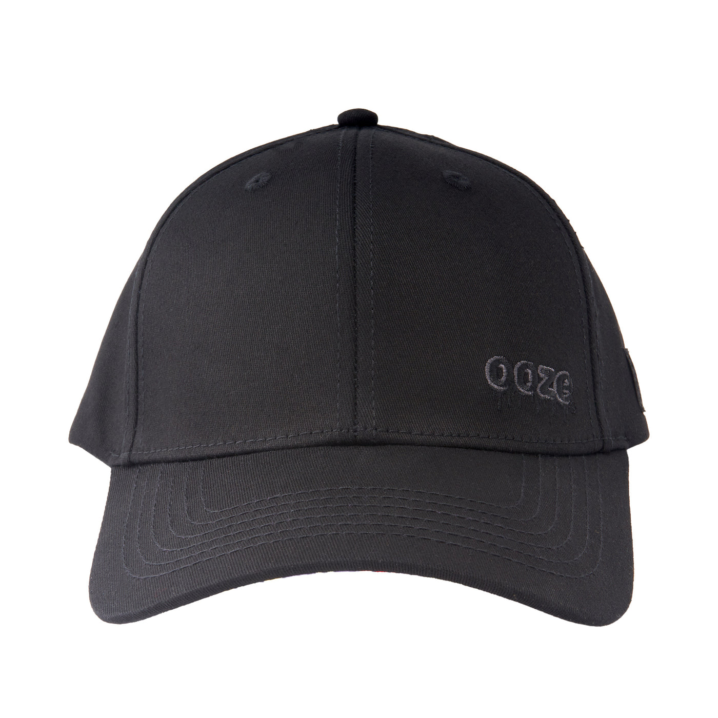 Front view of large Ooze curved brim Hype Engine hat with gray logo