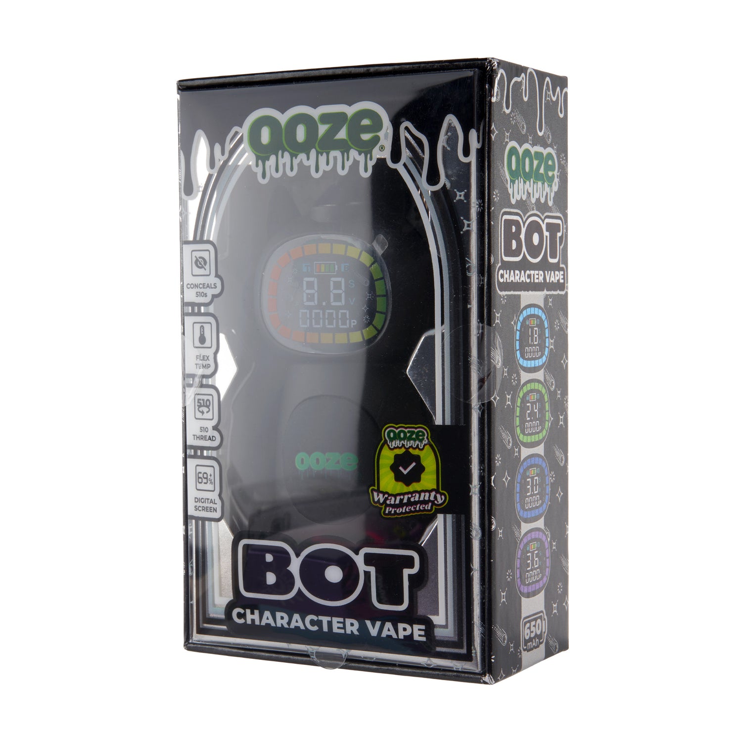 Bot Character Vape – 650 mAh - Panther Black – Ooze