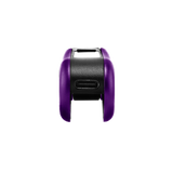 Bottom view of purple Hinge vape battery to show the type-c port