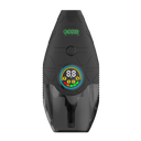 Black Hover vape device with digital display on a white background