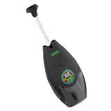 Black Hover with mouthpiece pulled out to show glass airway straw