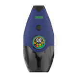 Front of the blue Hover device with screen turned on.