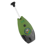 Green Hover device with mouthpiece pulled out to show glass airway