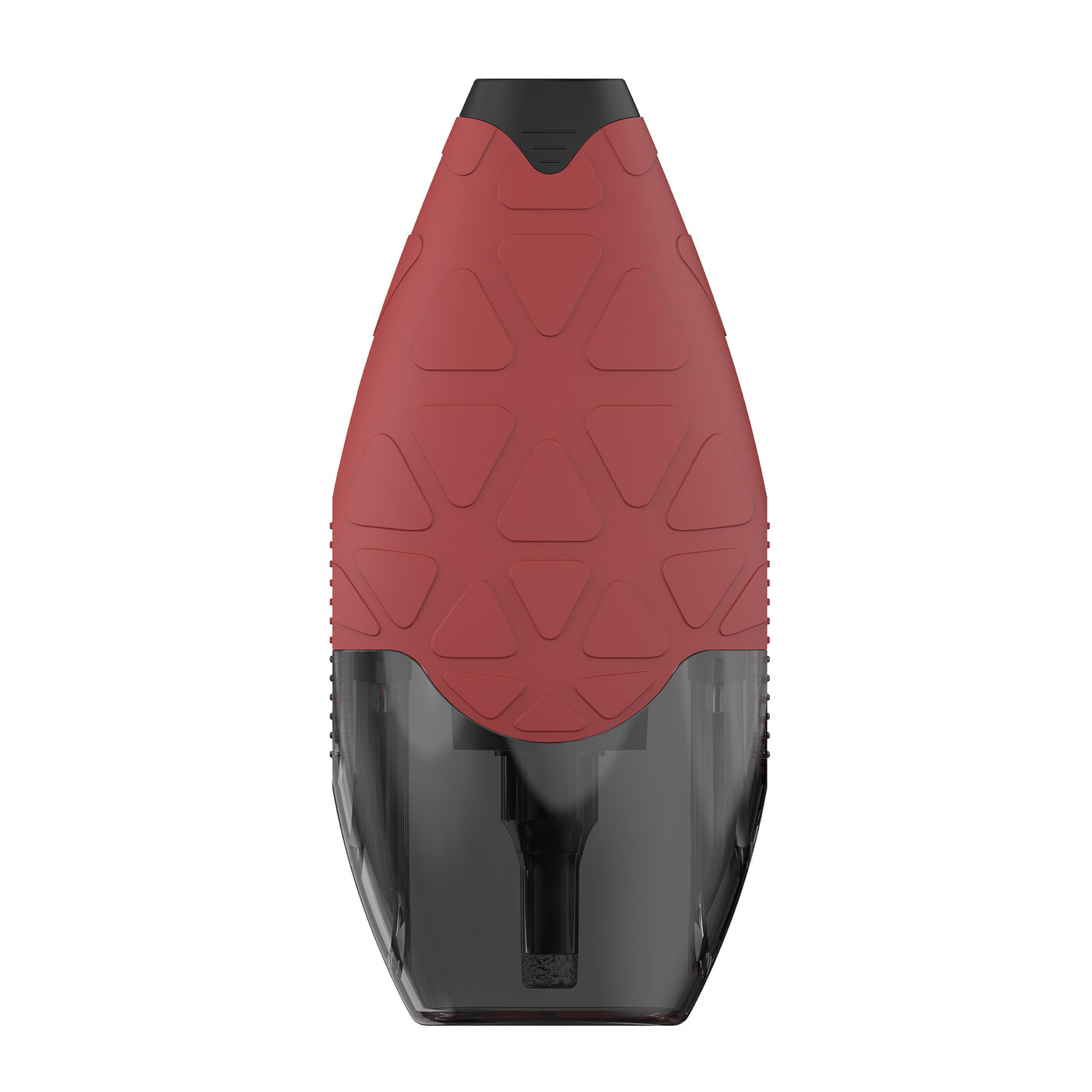 Back of the red Hover device on a white background.