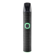 Black Pinch dry herb textured vape pen with green light on a white background