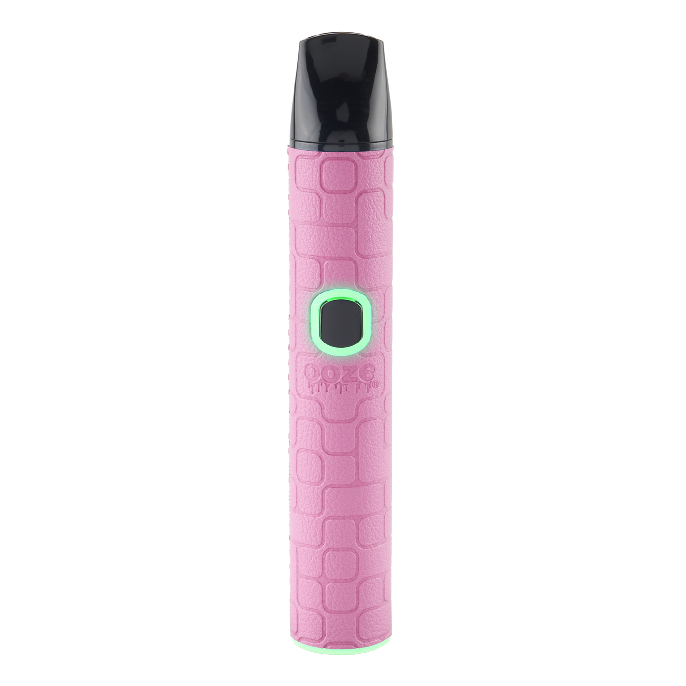 Pink Pinch textured vape pen with black top on a white background