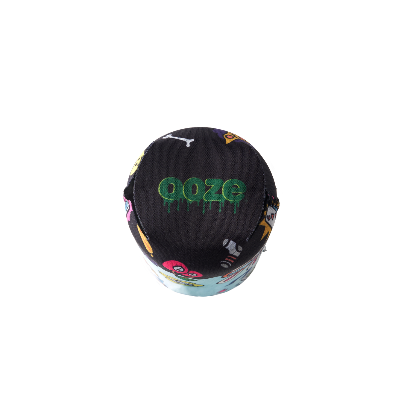 Black bottom of the Ooze Hotel Lucky koozie for slim cans