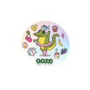 Cardboard Hotel Lucky coaster with the dancing alligator and other lucky charms