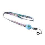 Blue and pink Ooze Hotel Lucky retractable vape lanyard