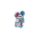 Ooze Hotel Lucky bunny magnet with two balloons and ice cream