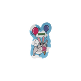 Ooze Hotel Lucky bunny magnet with two balloons and ice cream