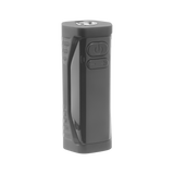 Angled view of the black Ooze Runt Mini Battery turned off