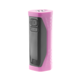 Angled view of the pink Ooze Runt Mini Battery turned off