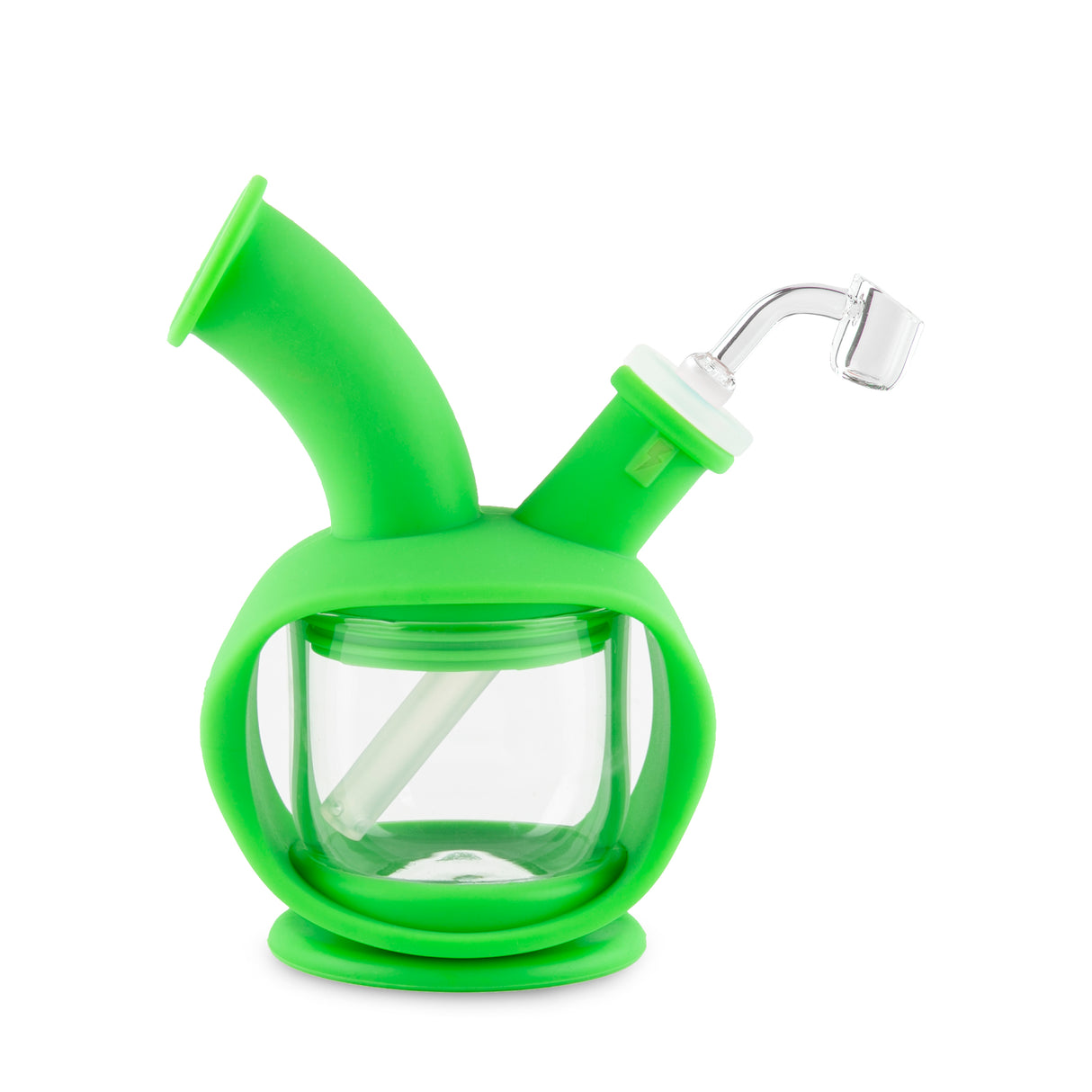 Ooze Kettle Silicone Water Bubbler & Dab Rig - Slime Green