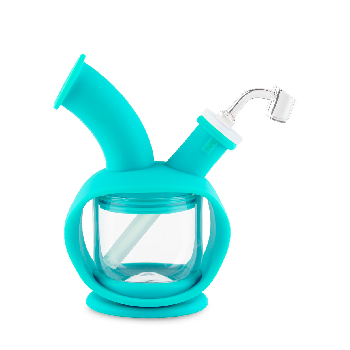 Ooze Kettle Silicone Water Bubbler & Dab Rig - Aqua Teal