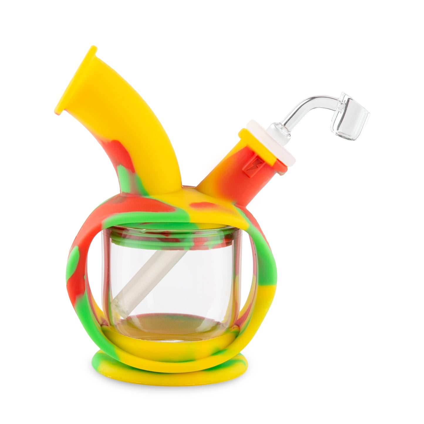 Ooze Kettle Silicone Water Bubbler & Dab Rig - Rasta