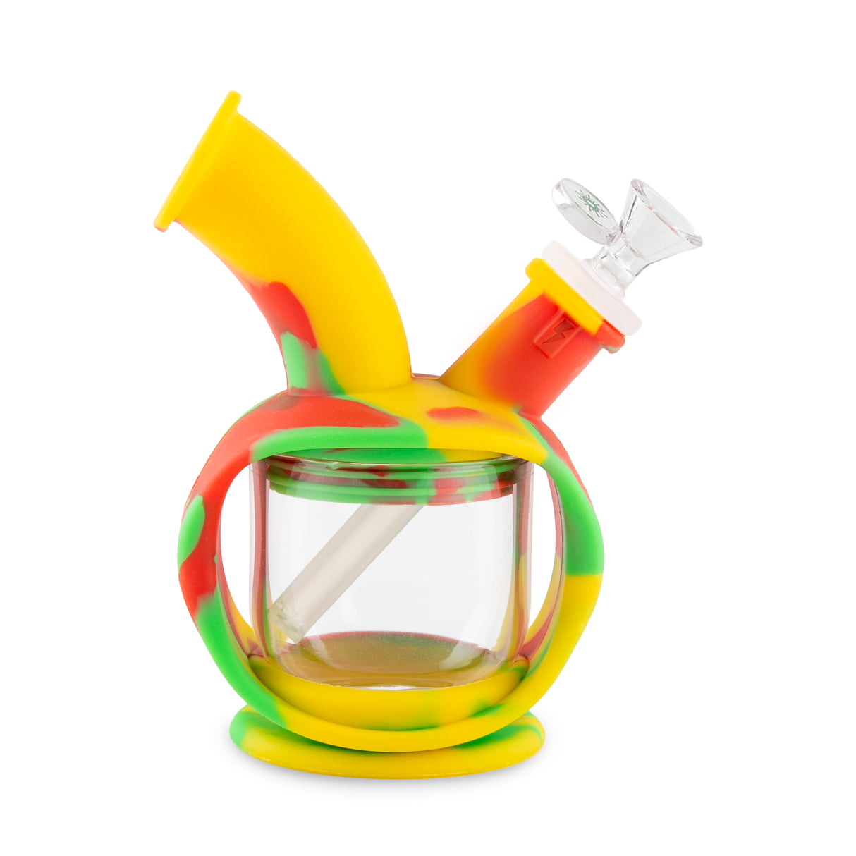 Ooze Kettle Silicone Water Bubbler & Dab Rig - Rasta