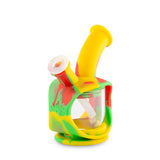 Ooze Kettle Silicone Water Bubbler & Dab Rig - Rasta