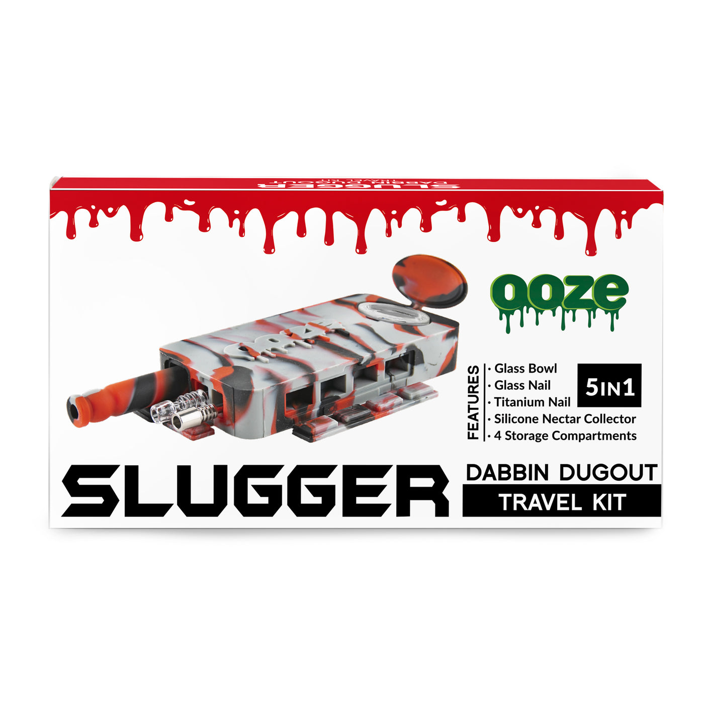 Ooze Slugger Dabbin' Dugout Silicone Travel Dab Kit - After Midnight