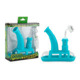 Ooze Steamboat Silicone Water Bubbler & Dab Rig - Aqua Teal