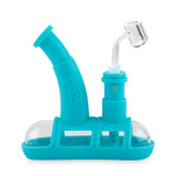 Ooze Steamboat Silicone Water Bubbler & Dab Rig - Aqua Teal