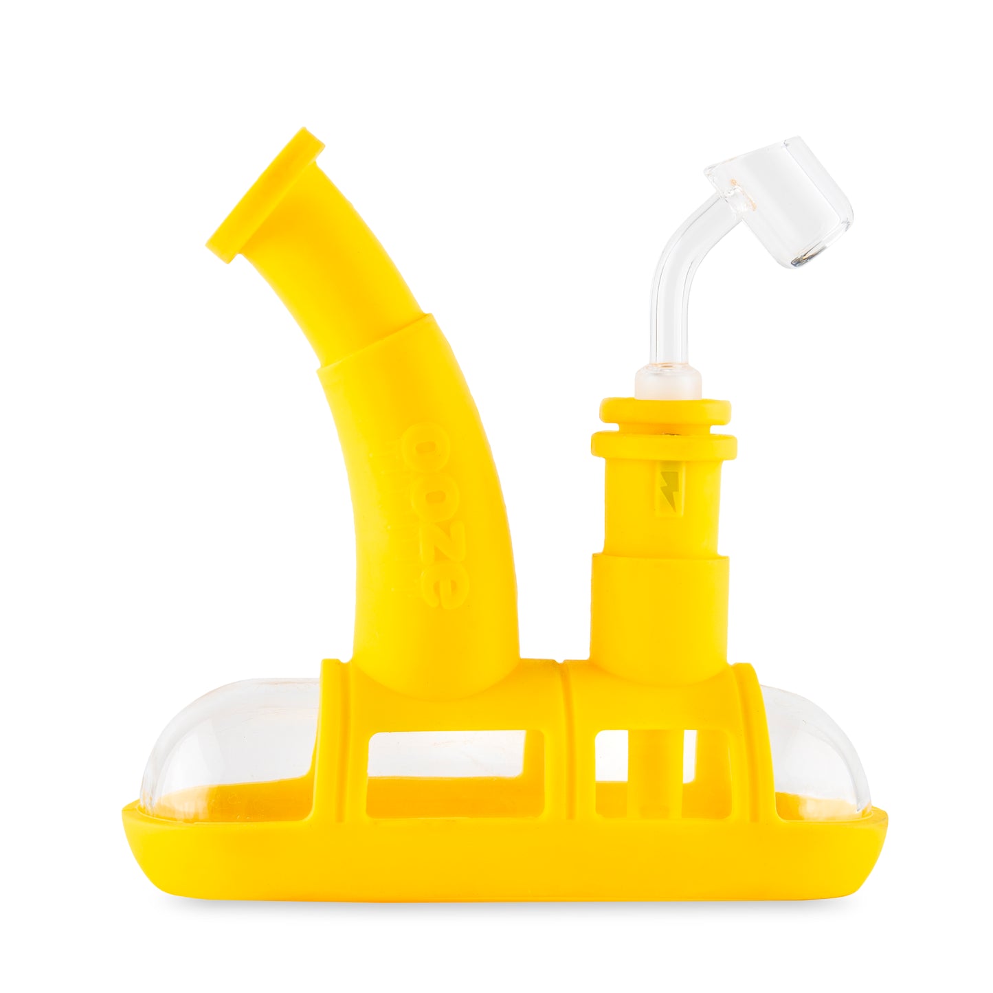 Ooze Steamboat Silicone Water Bubbler & Dab Rig - Mellow Yellow