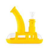 Ooze Steamboat Silicone Water Bubbler & Dab Rig - Mellow Yellow