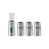 Ooze Fusion Vaporizer Replacement Atomizer 3-Pack + Mouthpiece - Cosmic Chrome