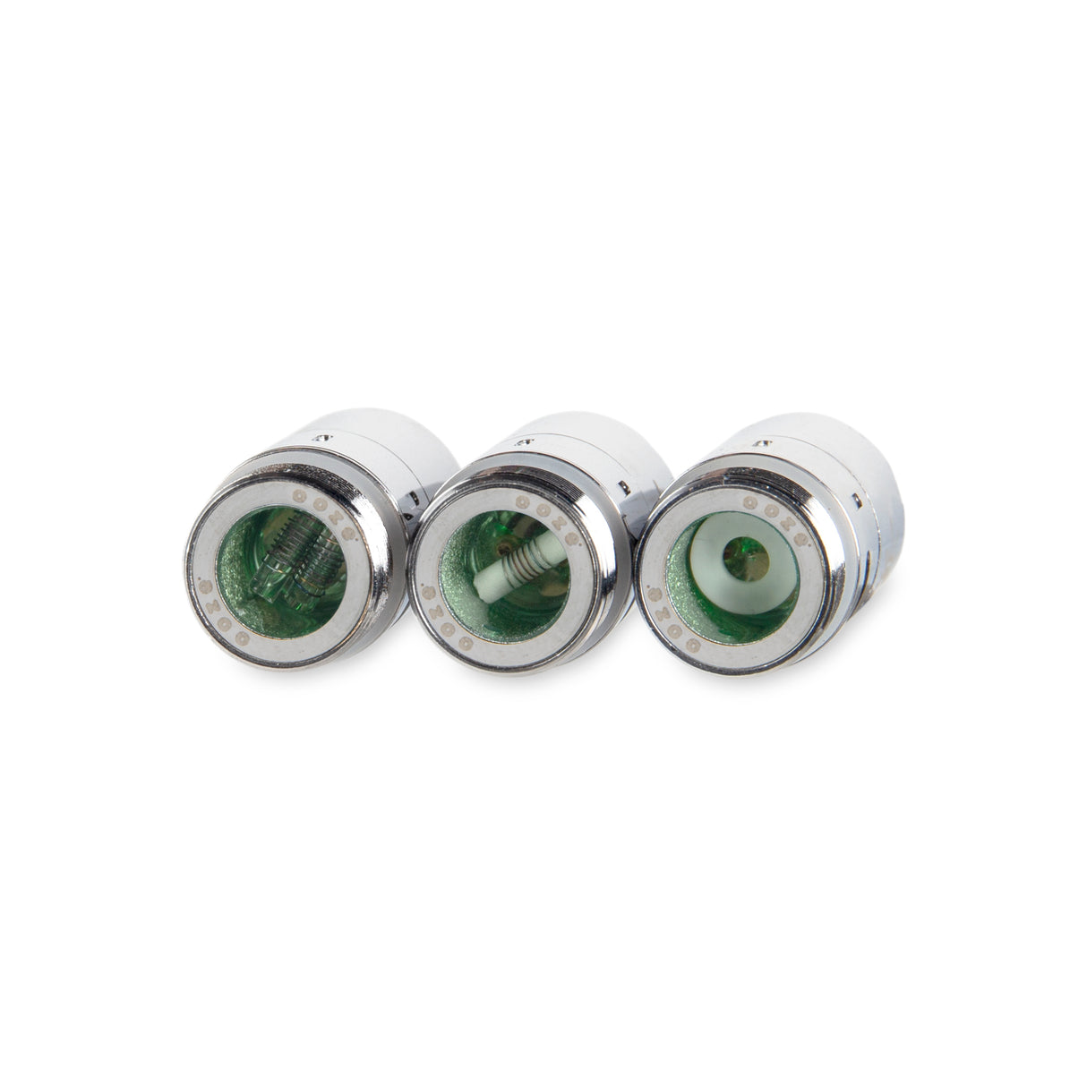 Ooze Fusion Vaporizer Replacement Atomizer 3-Pack + Mouthpiece - Cosmic Chrome
