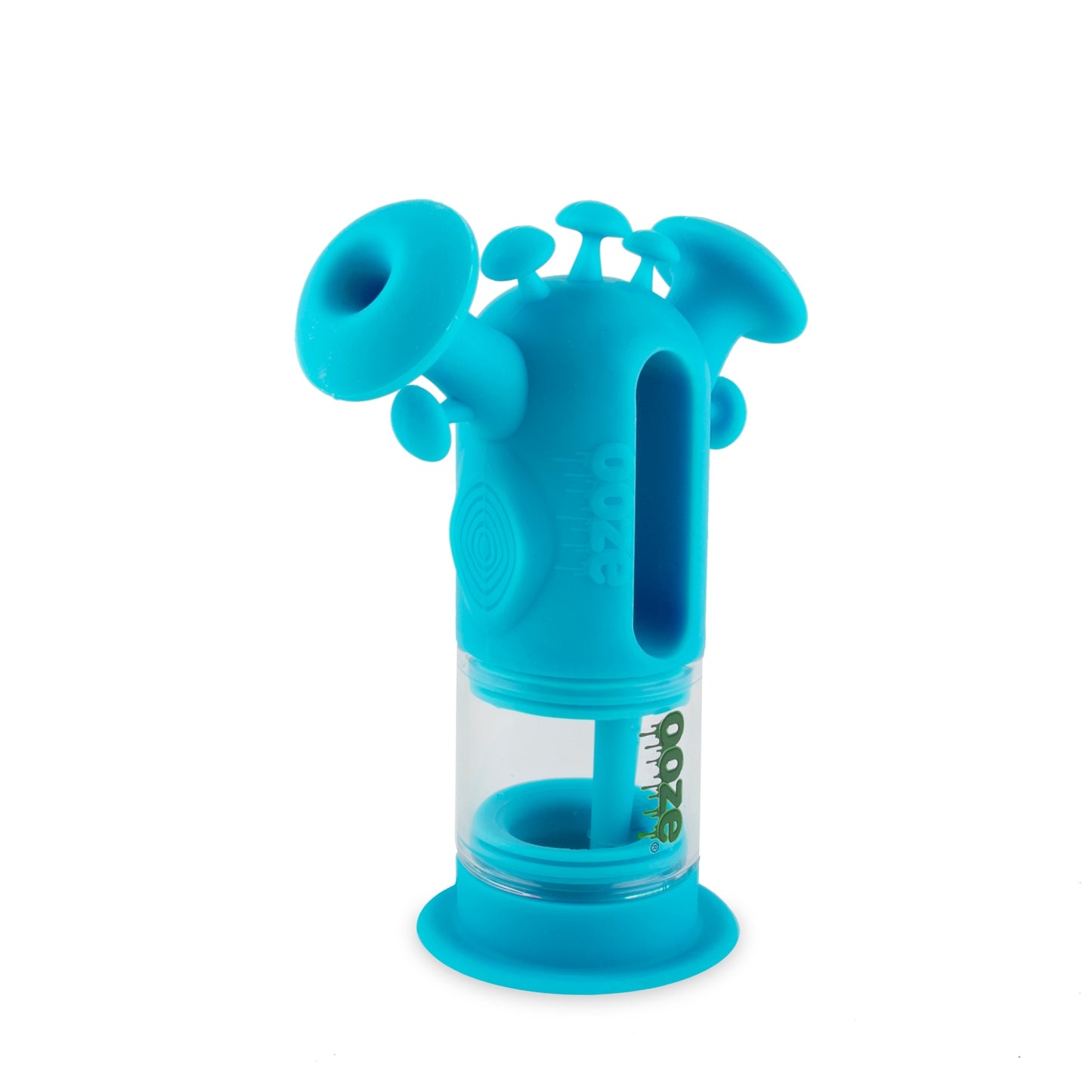 Ooze Trip Pipe Silicone Water Bubbler & Dab Rig - Aqua Teal