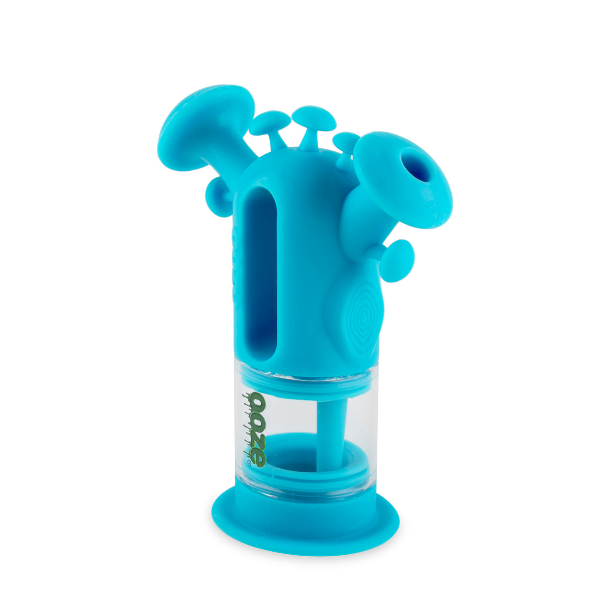 Ooze Trip Pipe Silicone Water Bubbler & Dab Rig - Aqua Teal