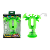 Ooze Trip Pipe Silicone Water Bubbler & Dab Rig - Slime Green