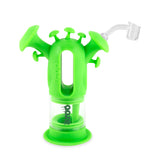 Ooze Trip Pipe Silicone Water Bubbler & Dab Rig - Slime Green