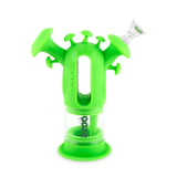 Ooze Trip Pipe Silicone Water Bubbler & Dab Rig - Slime Green