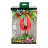 Ooze Trip Pipe Silicone Water Bubbler & Dab Rig - Rasta