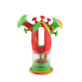 Ooze Trip Pipe Silicone Water Bubbler & Dab Rig - Rasta