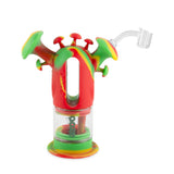 Ooze Trip Pipe Silicone Water Bubbler & Dab Rig - Rasta