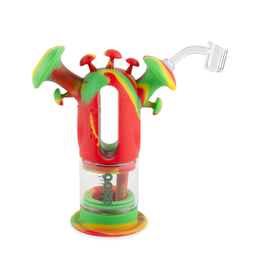 Ooze Trip Pipe Silicone Water Bubbler & Dab Rig - Rasta